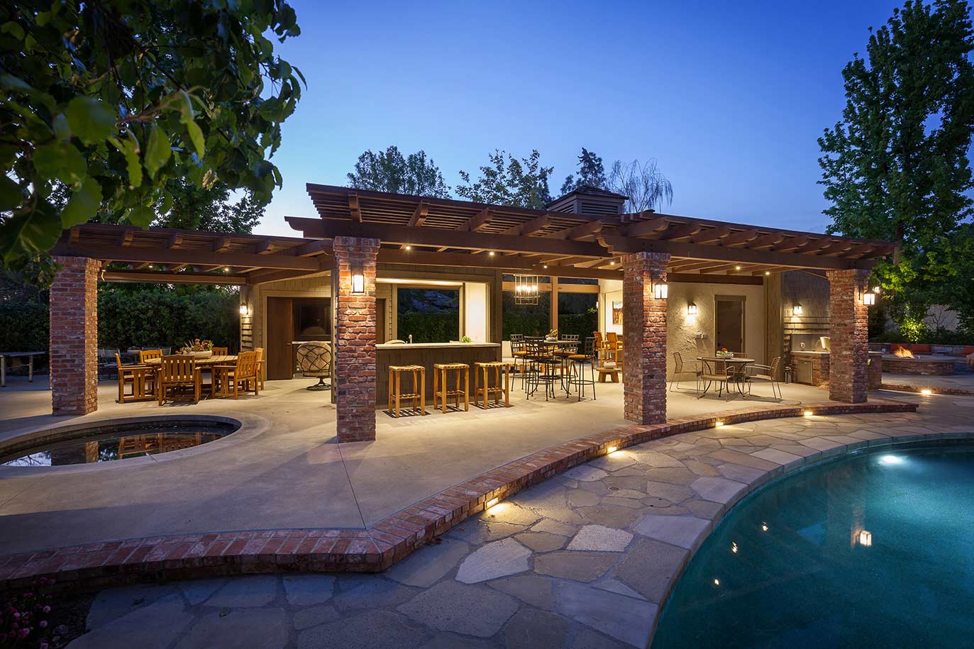 Luxury Outdoor Living Space Remodel by HartmanBaldwin Landscape Architect