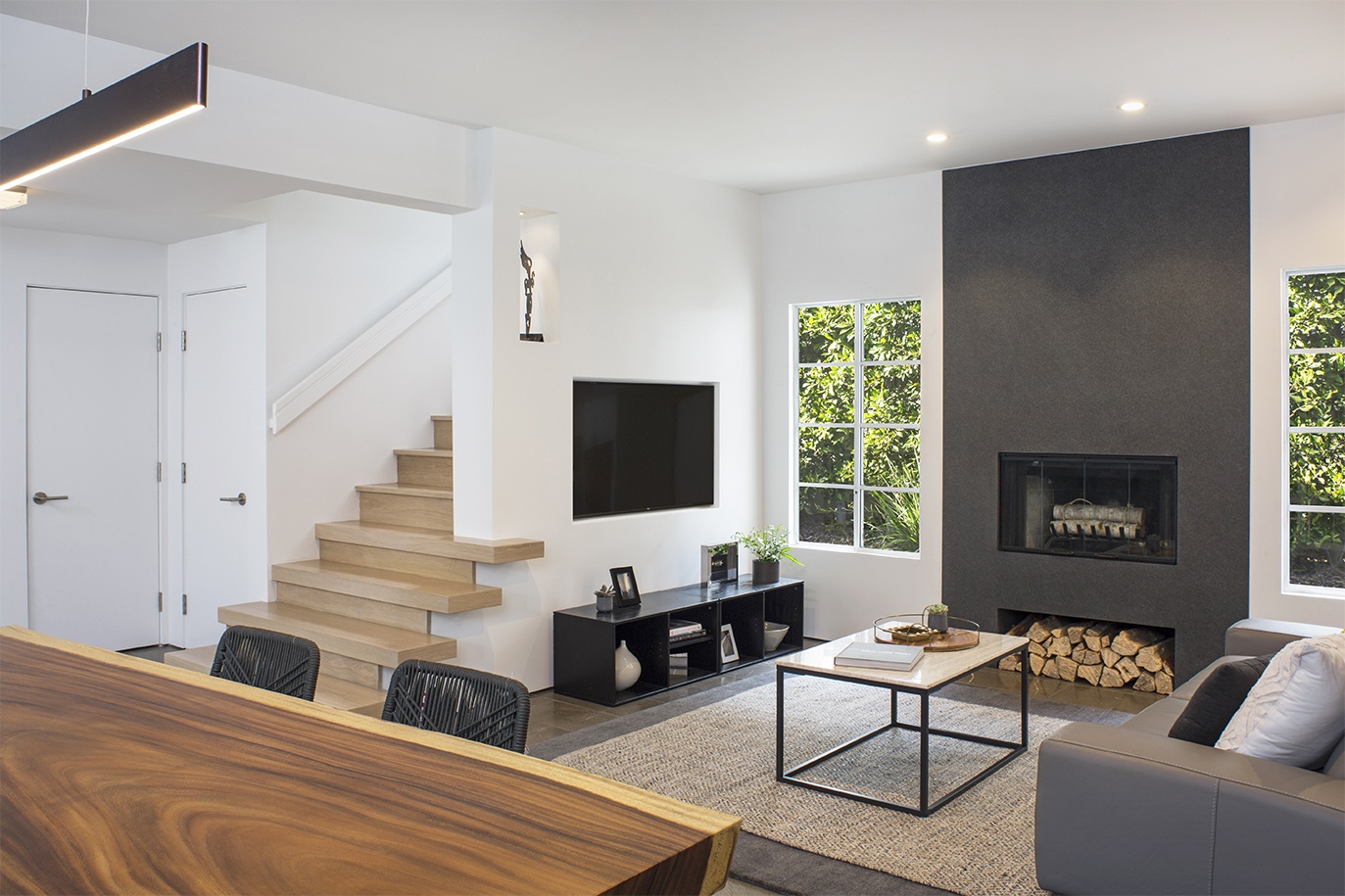 Modern Living Room Minimalist Design by HartmanBaldwin