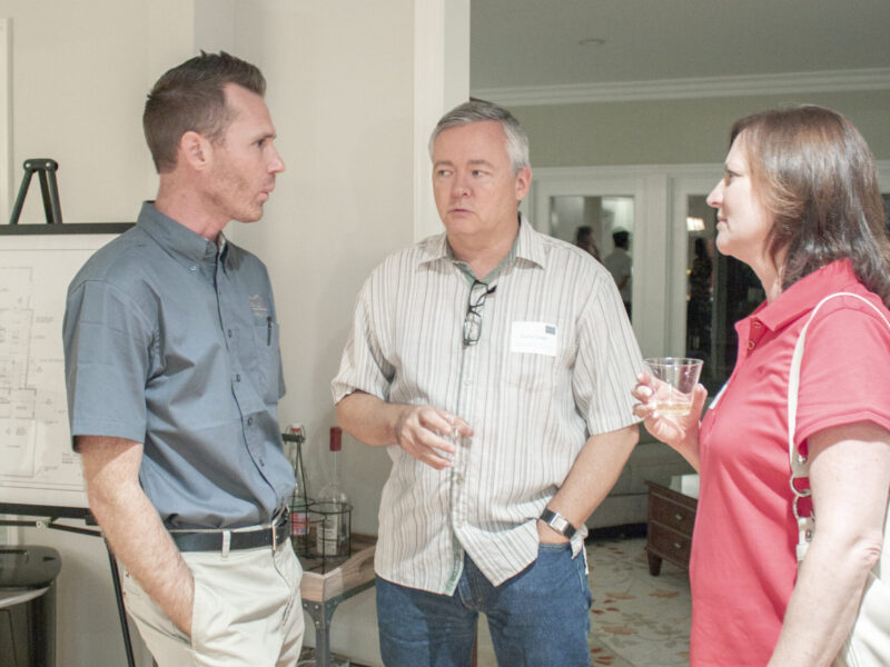 HartmanBaldwin staff showing a recently completed project.