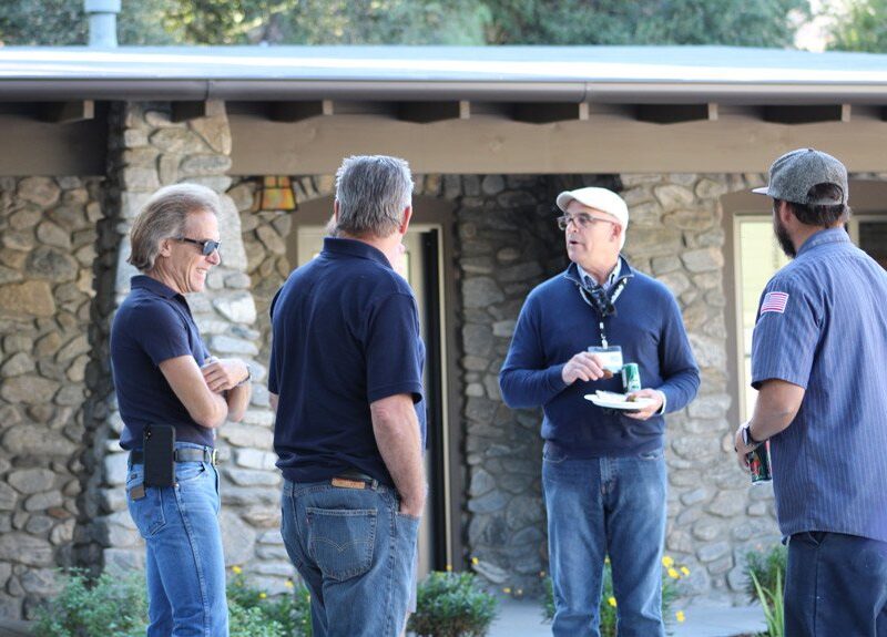 Hartman Baldwin staff giving a tour of the Canyon residence.