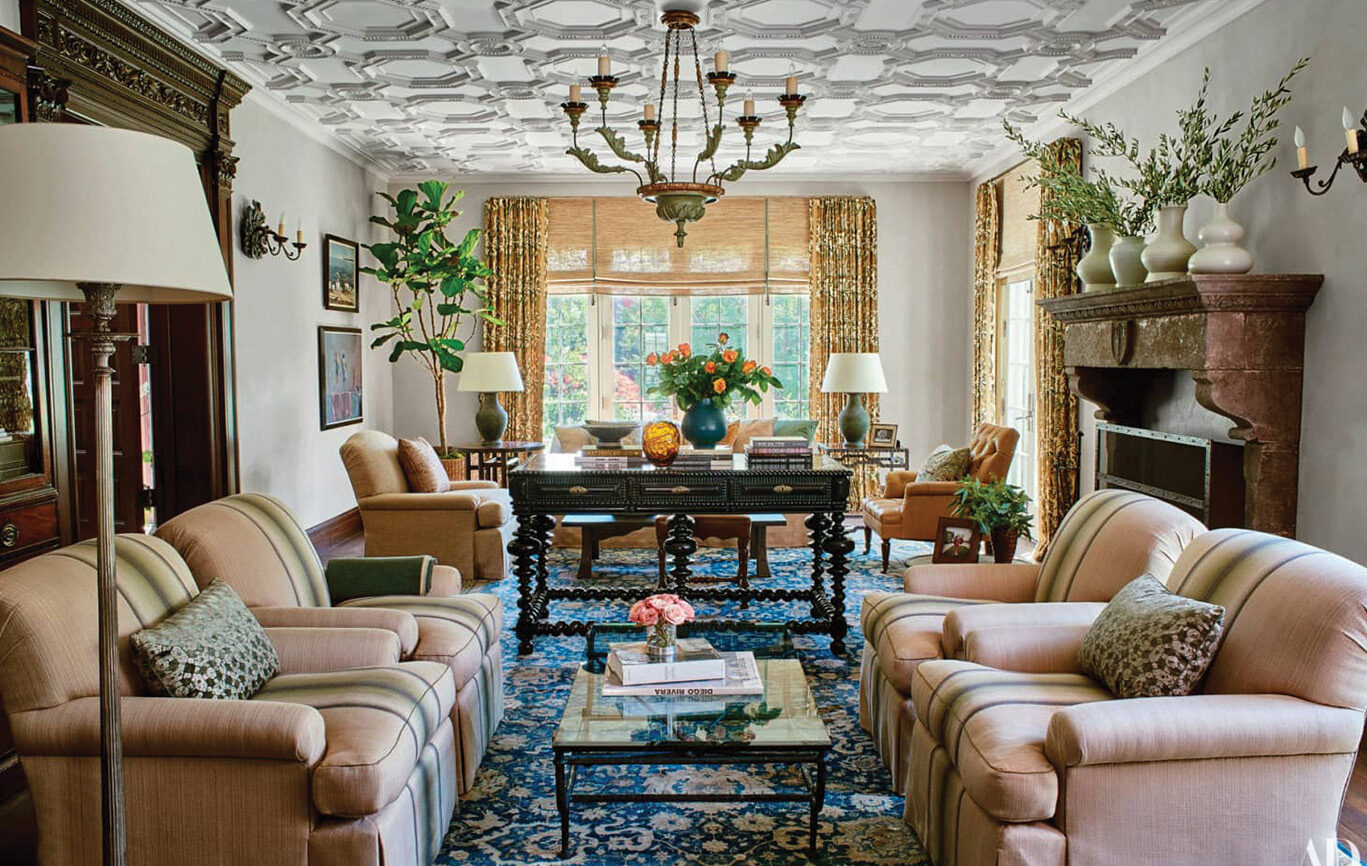 Italianate Villa Restoration in Southern California Living Room