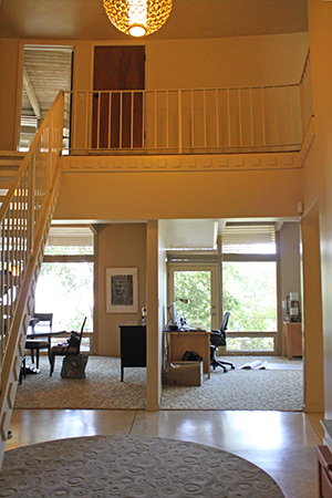 HartmanBaldwin Mid-Century Modern Entry Staircase Before