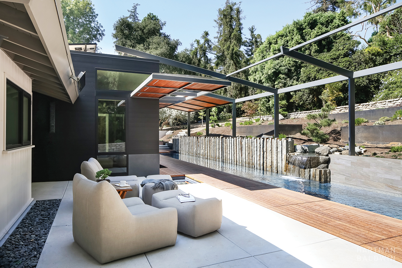 Contemporary Zen Home Outdoor Area