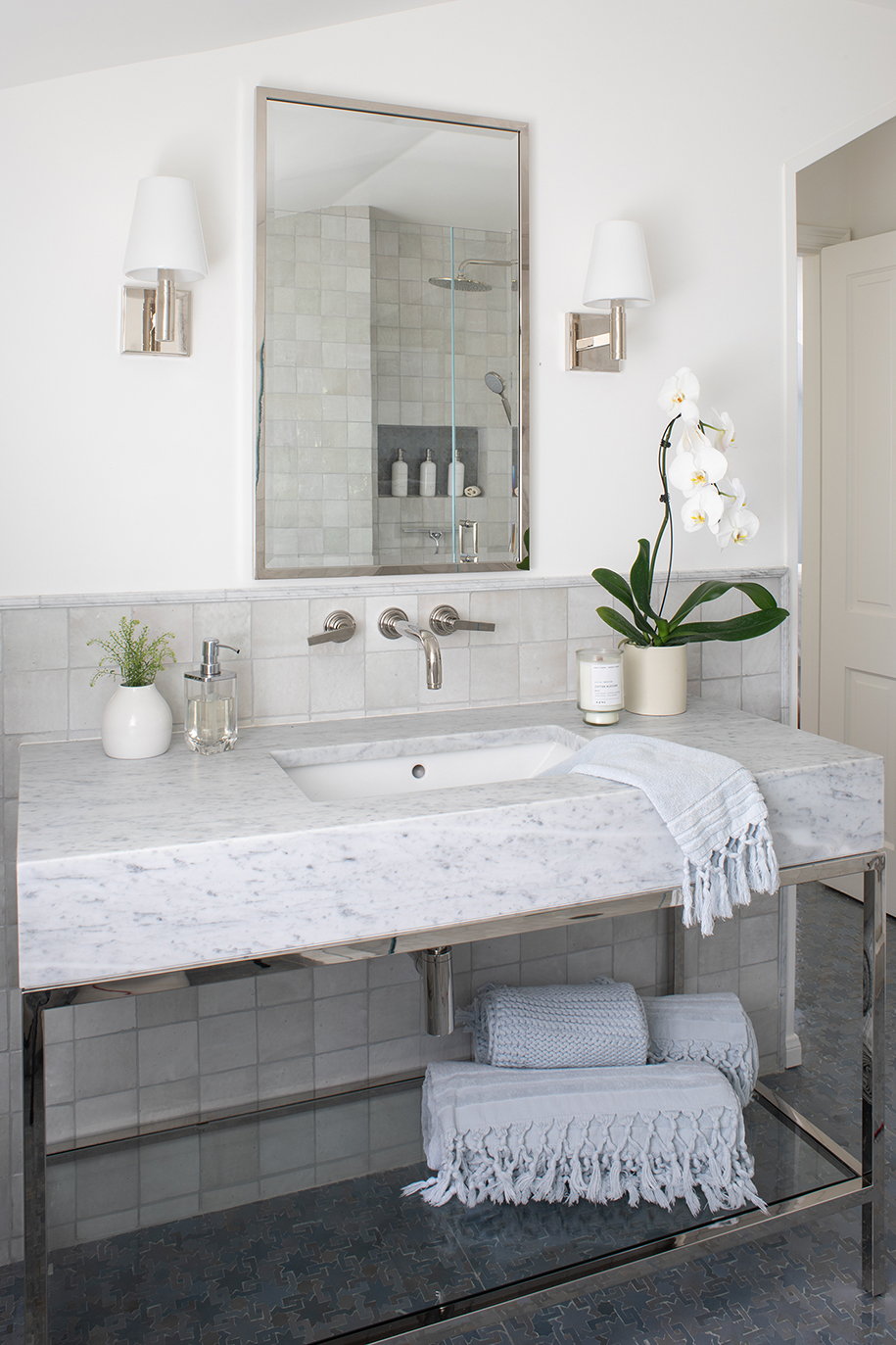Major Interior Home Remodel in Southern California Bathroom Design by HartmanBaldwin