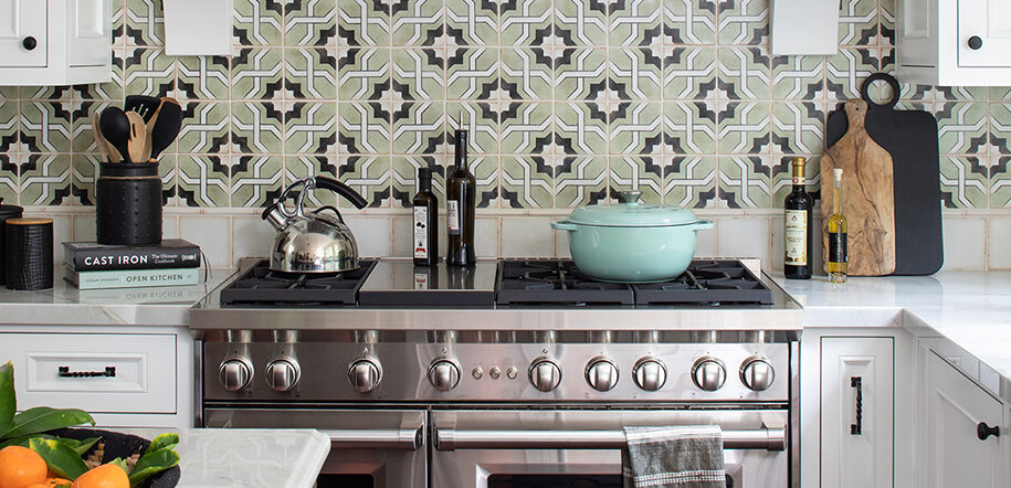 Spanish Style Kitchen Stove Remodel in Southern California