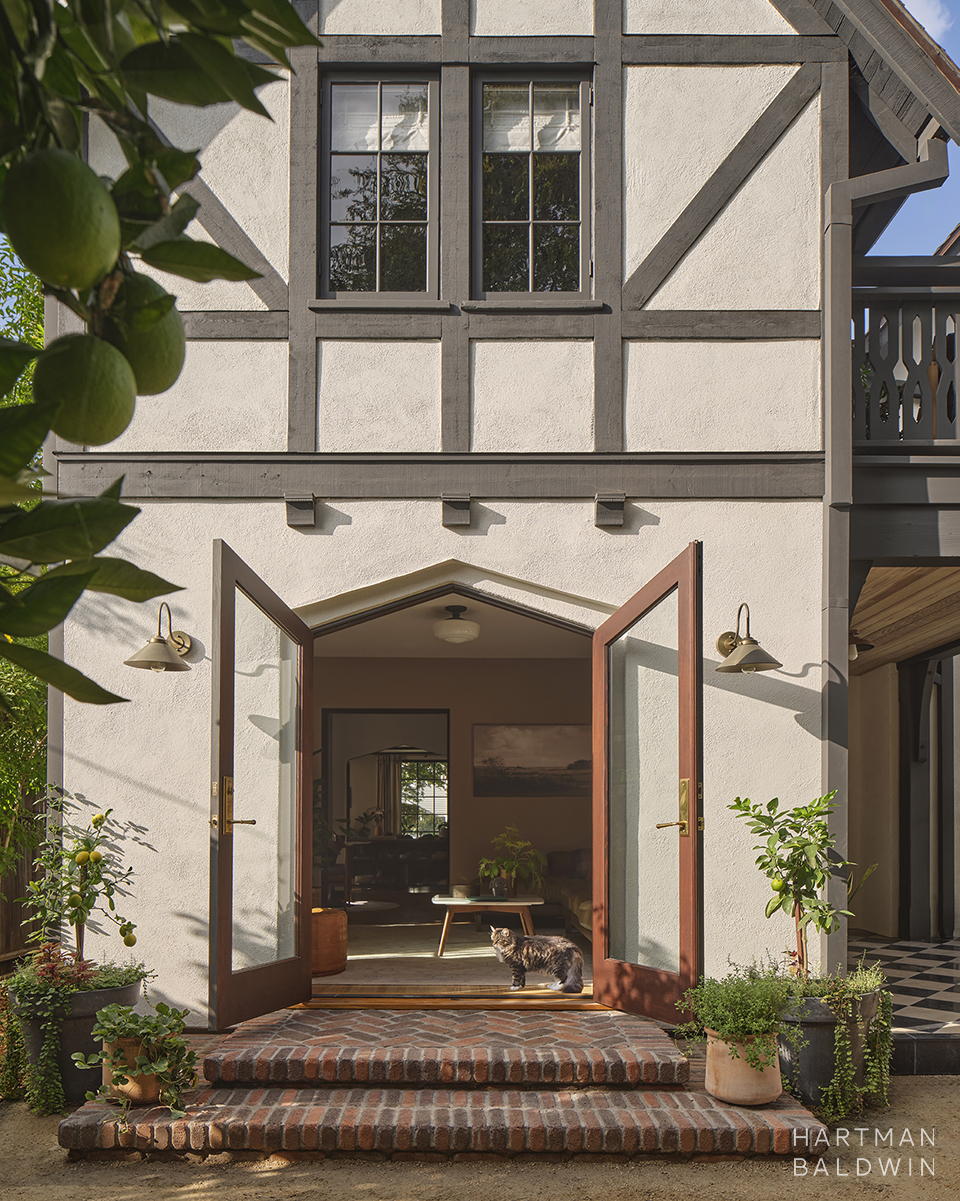 HartmanBaldwin Euclid Residence English Tudor Revival Home Remodel Back Porch - Hartman Baldwin
